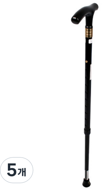 웰비 노바 2단 고급 지팡이, 검정, 5개