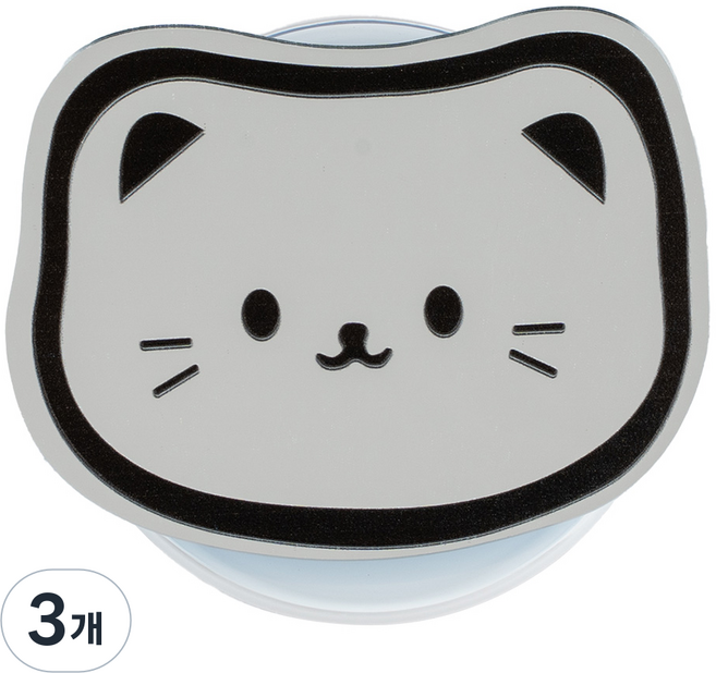 구스페리 동물 맥세이프 미러 스마트톡, 07 까망야옹이, 3개