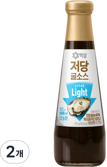 백설 저당 굴소스, 350g, 2개