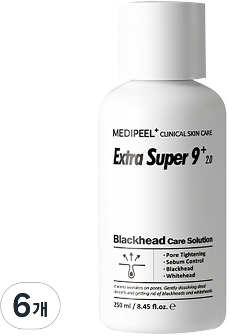 메디필 엑스트라 슈퍼 9 플러스 2.0 필링 토너, 250ml, 6개