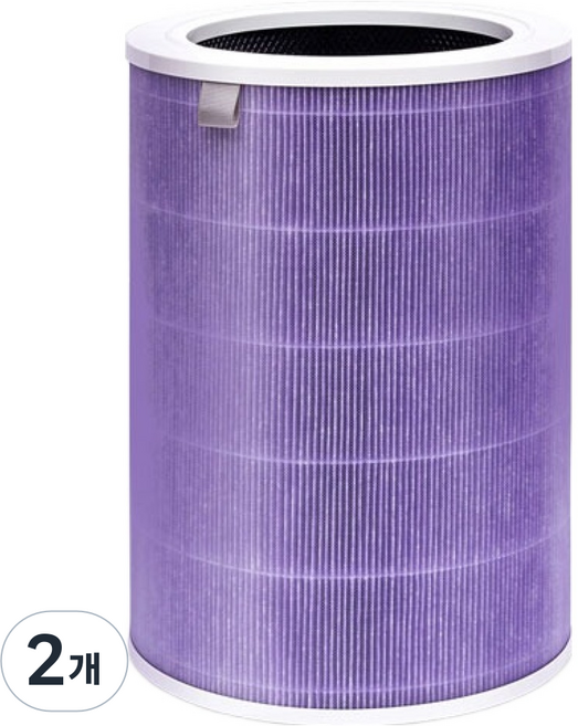 트렌드하우 샤오미 공기청정기 호환 퍼플필터 향균형 + RFID칩, 2개