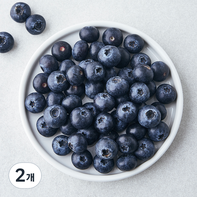 국산 블루베리, 200g, 2개