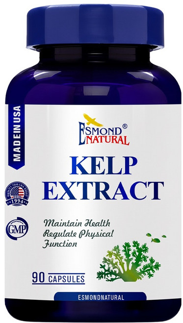 ESMOND NATURAL 愛司盟 褐藻萃取膠囊 純素, 90顆, 66g, 1罐