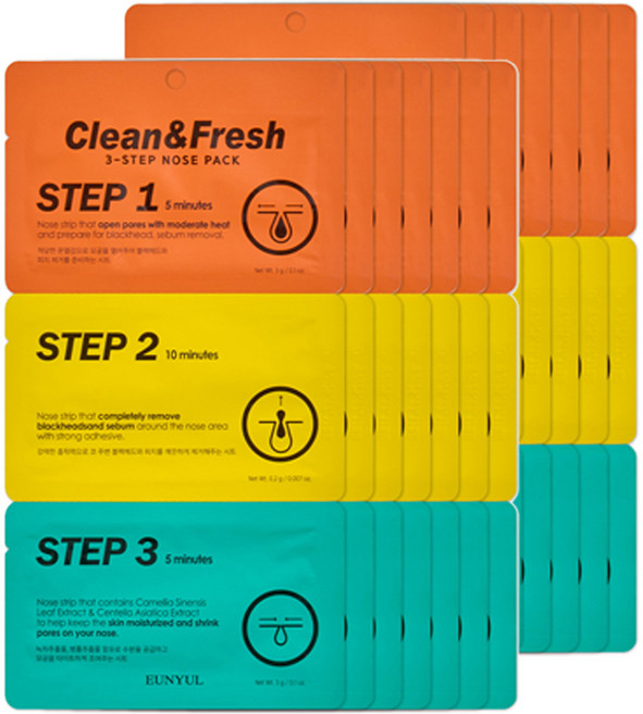 eunyul 三步驟妙鼻貼, 1盒, 14盒