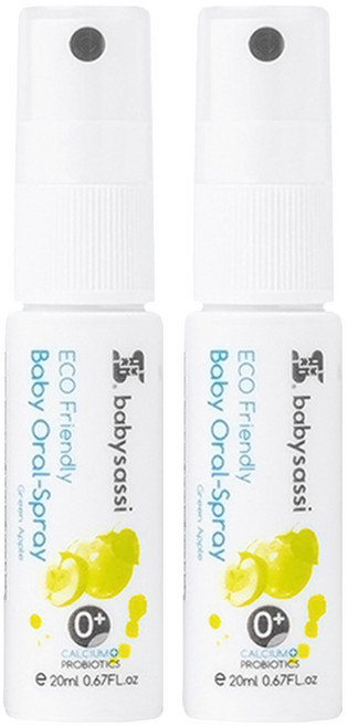 babysassi 誰是寶貝 兒童口腔噴護劑 加鈣益生菌, 20ml, 1入, 2條
