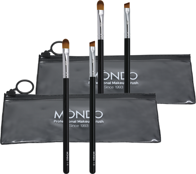 몬도 AM 1418 컨실러 + 앵글아이라이너 브러쉬 + 파우치, 혼합색상, 2개