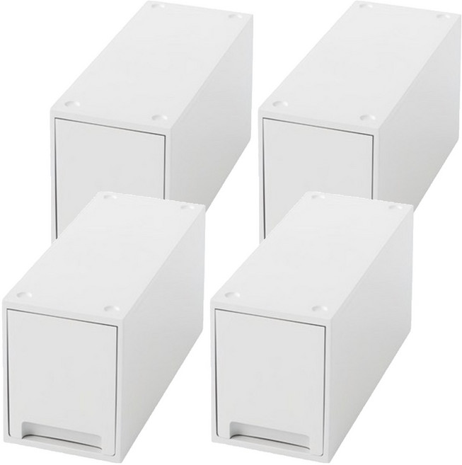 wizhome 1層抽屜邊櫃 4個, 白色