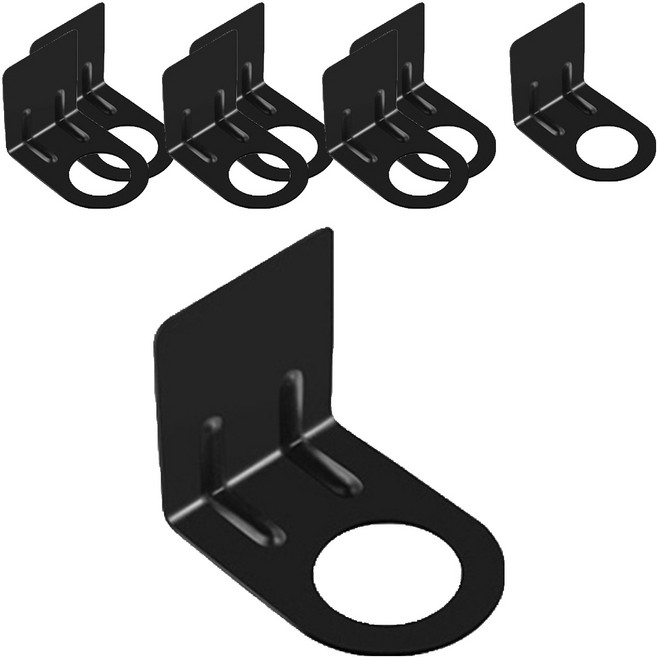 홈바내쓰 스텐304 욕실 샴푸통 홀더 디스펜서 거치대, 블랙, 8개