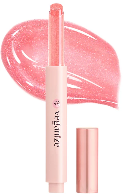 [비건뷰티] 비거나이즈 콜라겐 글래스 립밤, 12 핑크멜론글로우, 1.8g, 1개 - 쿠팡