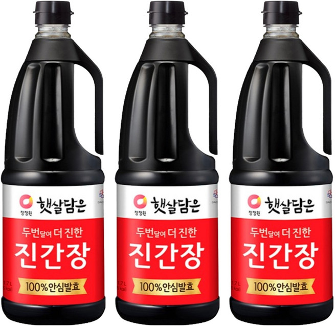 햇살담은 두번달여 더 진한 진간장, 1.7L, 3개