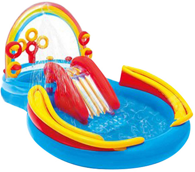인텍스 레인보우링 플레이 풀장 57453, 혼합색상, 1개
