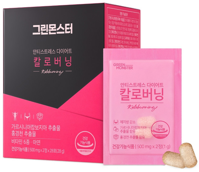 그린몬스터 안티스트레스 다이어트 칼로버닝, 28회분, 1개