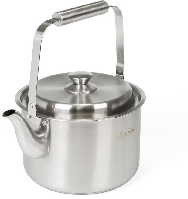 퀸센스 센싱 인덕션 스텐 304 주전자, 3L, 실버, 1개