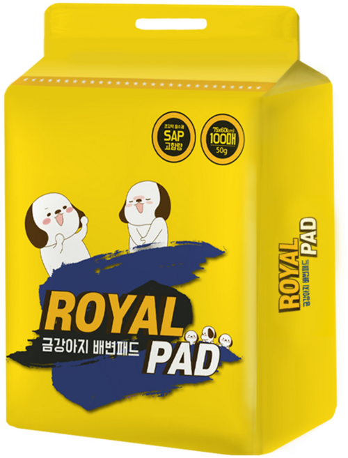 페슬러금강아지 로얄 애견 배변패드, 100개입, 1개