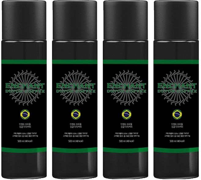 인챈트 브라질 싱글 더치커피, 500ml, 1개입, 4개