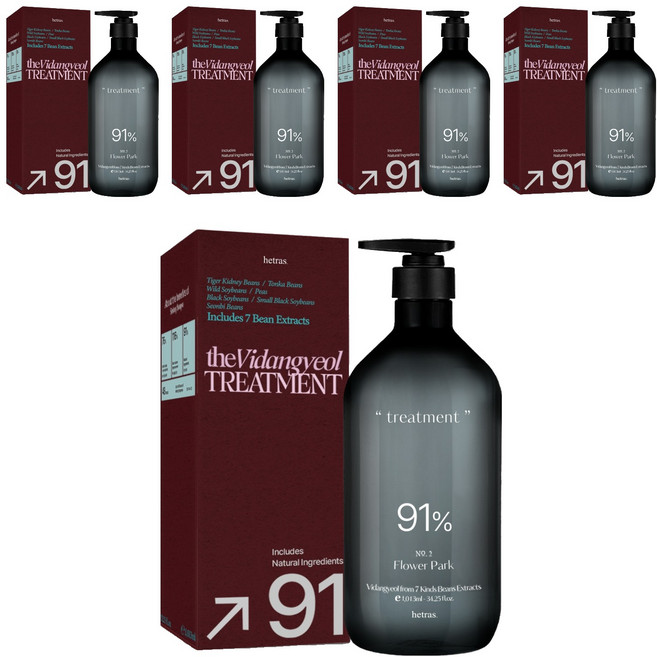 hetras. 植萃香氛護髮 花店香, 5瓶, 1.013L