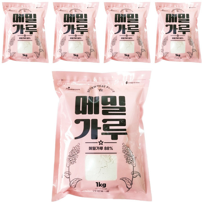 한울식품 메밀가루, 1kg, 5개