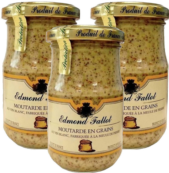 에드몬드팔롯 홀 그레인 머스타드, 205g, 3개