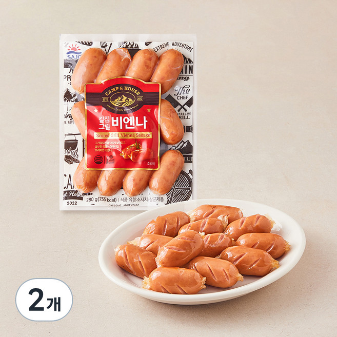 사조 칼집그릴비엔나, 280g, 2개