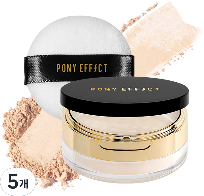 포니이펙트 커버스테이 베이크 앤 픽스 루스파우더 6.5g, 5개