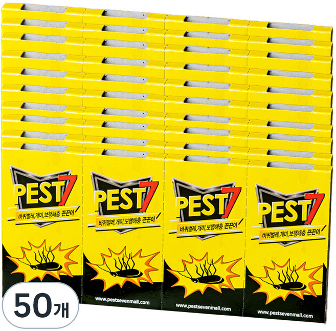 페스트세븐 바퀴벌레 끈끈이 4p, 50개