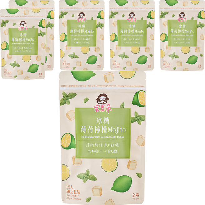 Medolly 蜜思朵 冰糖薄荷檸檬Mojito, 15顆, 17g, 6袋