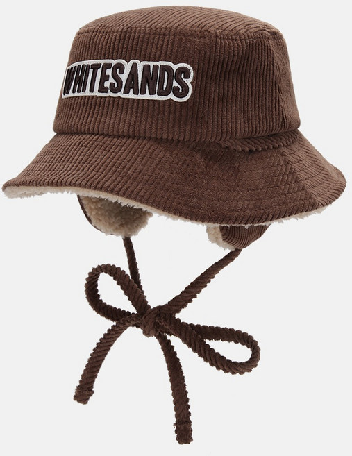 화이트샌즈 아동용 코듀로이 귀달이 키즈 에이든 버킷햇