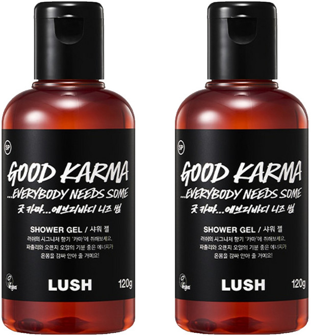 러쉬 샤워 젤 굿 카마 에브리바디 니즈 썸, 120g, 2개