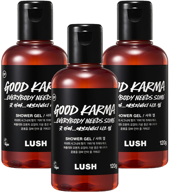 러쉬 샤워 젤 굿 카마 에브리바디 니즈 썸, 120g, 3개