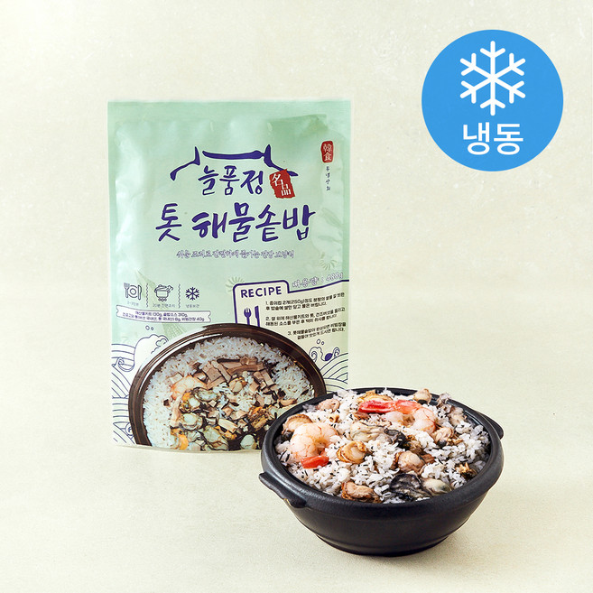 늘품정 해물솥밥 밀키트 2~3인분 (냉동), 488g, 1개