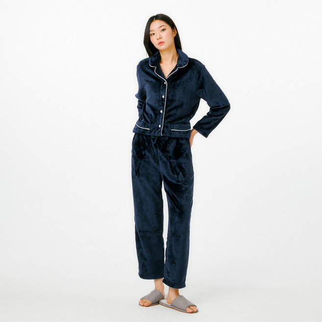 JAJU 여성용 극세사 10부 파자마 팬츠