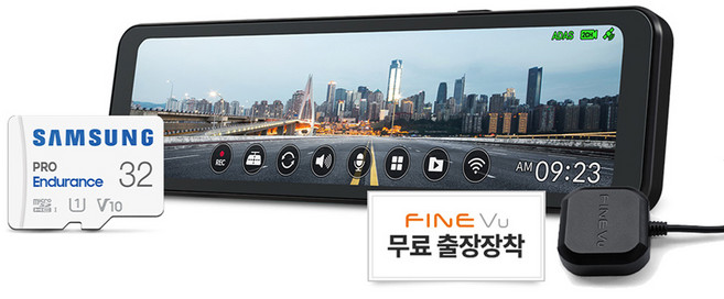 파인뷰 WiFi QHD FHD 2채널 후방카메라 실외장착형 룸미러 블랙박스 R5 POWER, 32GB, 6종