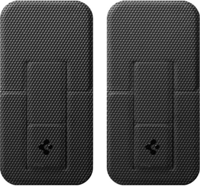 슈피겐 슬림폴드 LD201 S2 부착형 랩탑용 스탠드 2p AMP10402, 블랙, 1세트