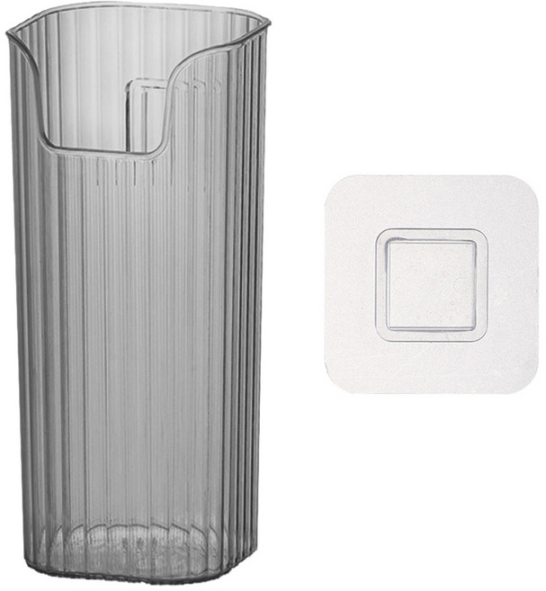 조이베리 다용도 우산꽂이 스토리지 박스 + 접착시트 1P, 투명그레이, 1개