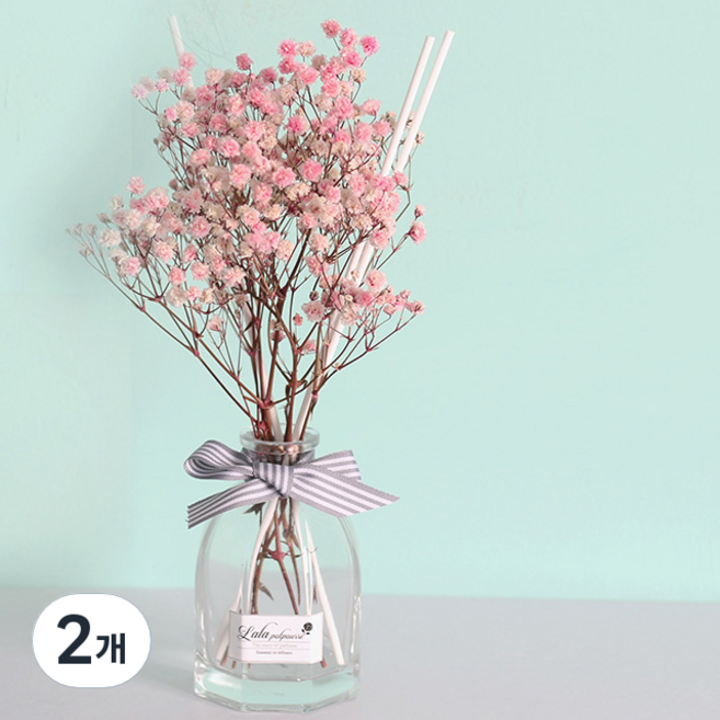 라라포푸리 베이비핑크 안개 플라워 디퓨저, 11체리블라썸, 100ml, 2개