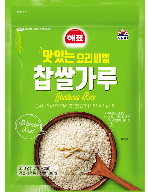 해표 사조 찹쌀가루, 350g, 1개