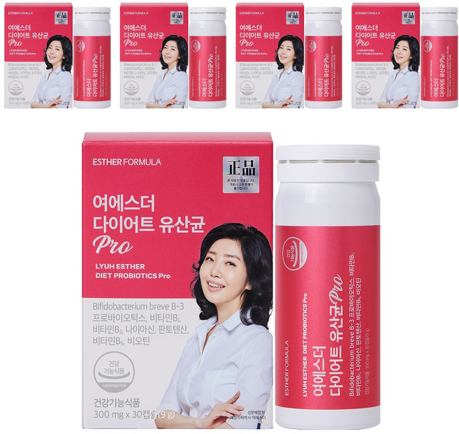 에스더포뮬러 여에스더 다이어트 유산균 Pro 9g, 5개, 30정