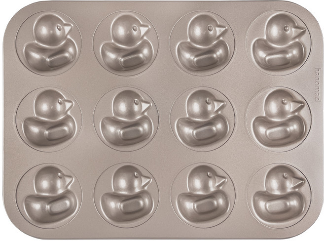 아노마드 꽥꽥 오리 마들렌틀 팬 12구 골드, 1개