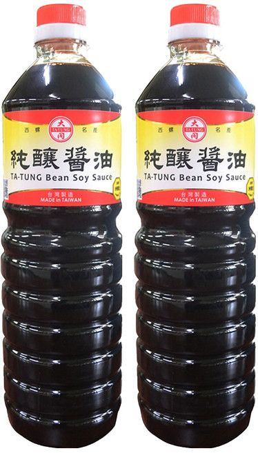 大同醬油 大同純釀造醬油, 1L, 2瓶