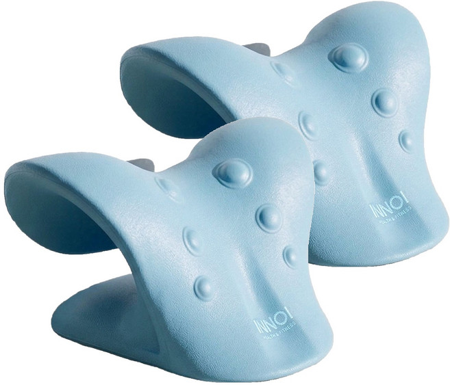 이노이 넥스트레처 목 스트레칭 기구 NS-01, 블루, 2개