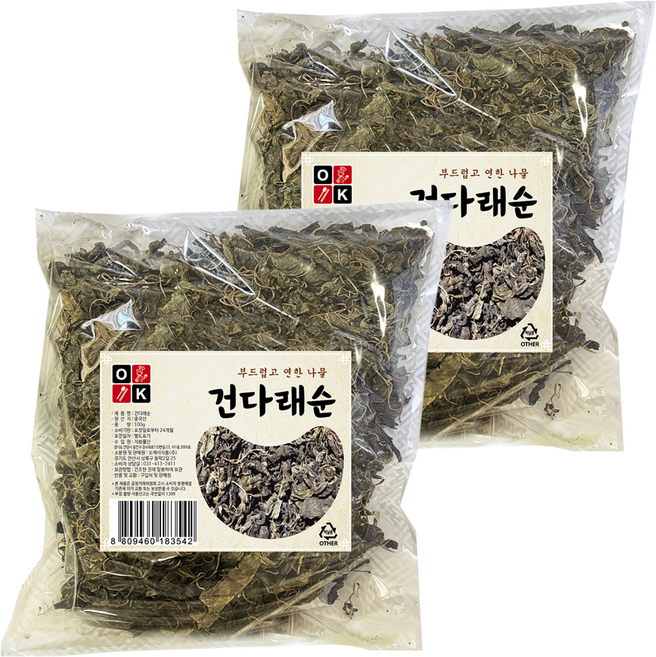오케이식품 건다래순, 2개, 100g