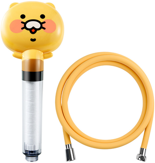 대림바스 춘식이 멀티필터 샤워기 + 바스템 튜브형 샤워줄 2M, 1개, 혼합 색상