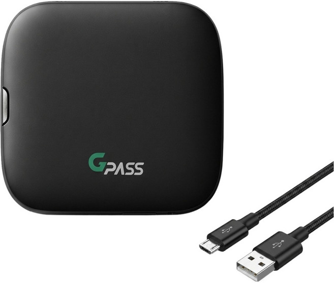 지패스 에어포인트 RF유선 하이패스 단말기 GPASS AP500S, 블랙, 단말기본체 + 양면부착거치대 + 퀵매뉴얼 + 시거잭케이블 + USB케이블