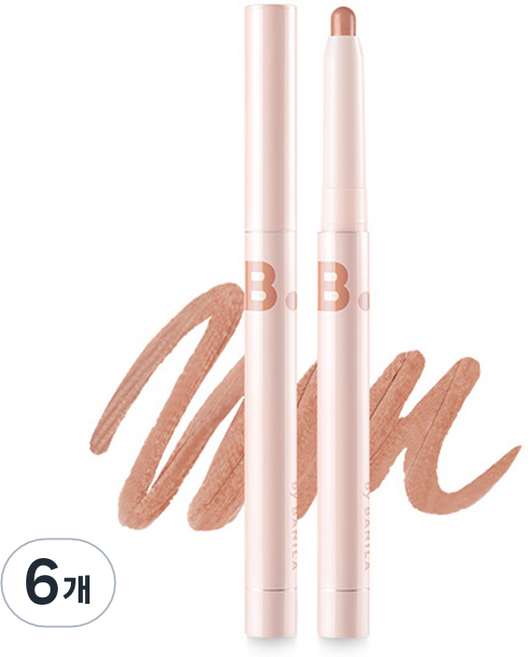 바닐라코 스머징 립 펜슬 0.8g, BE03 살몬 누드, 6개