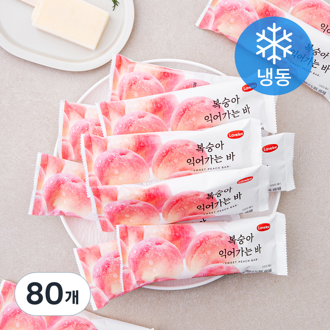 라벨리 복숭아 익어가는 바 (냉동), 80ml, 1개입, 80개