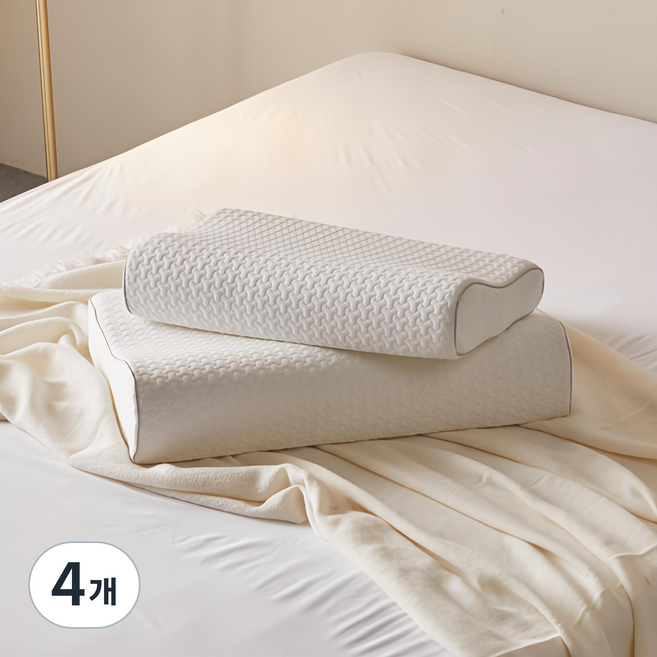 베네베딩 플래티넘 메모리폼 베개, 화이트, 4개