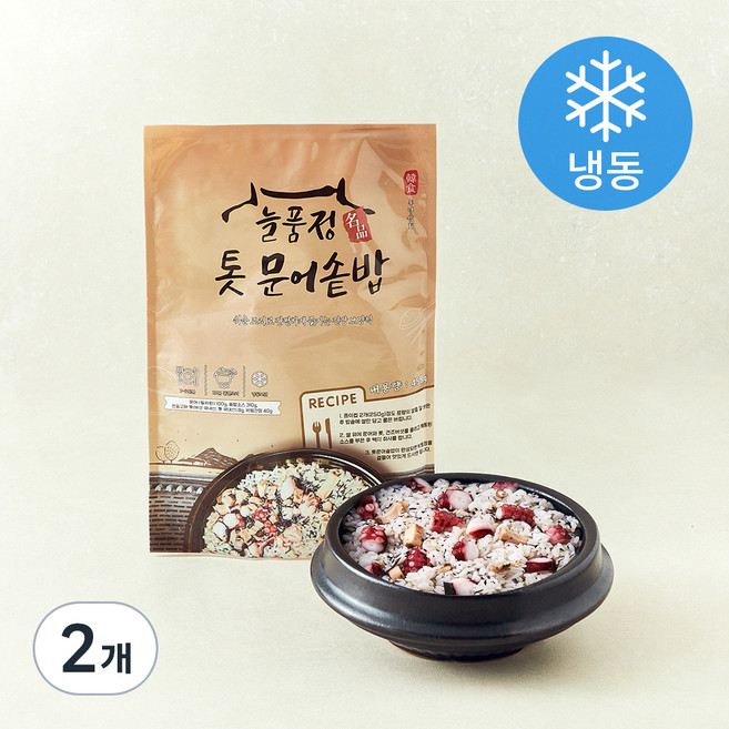 늘품정 톳 문어솥밥 (냉동), 458g, 2개