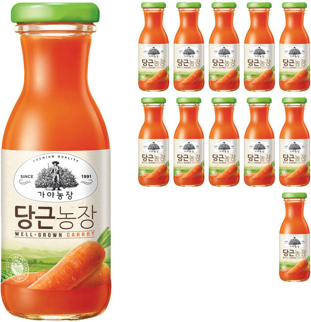 가야농장 당근농장, 180ml, 12개