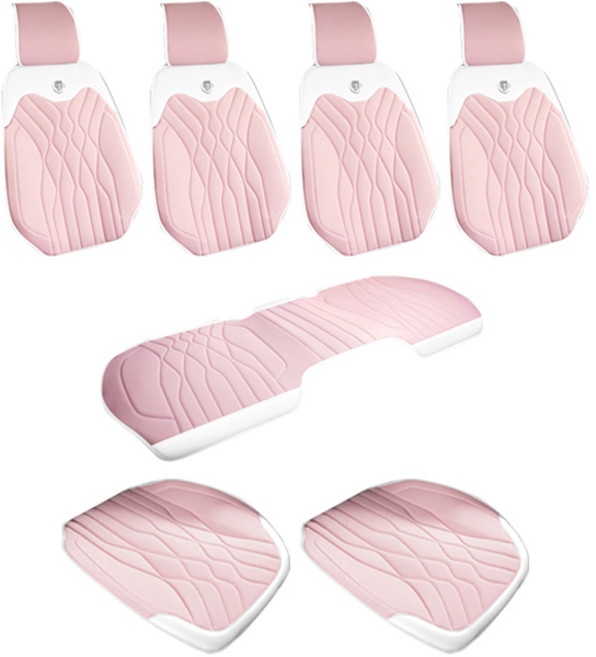 순잠 썸머 컬러풀 카시트 풀세트, 핑크, 1세트