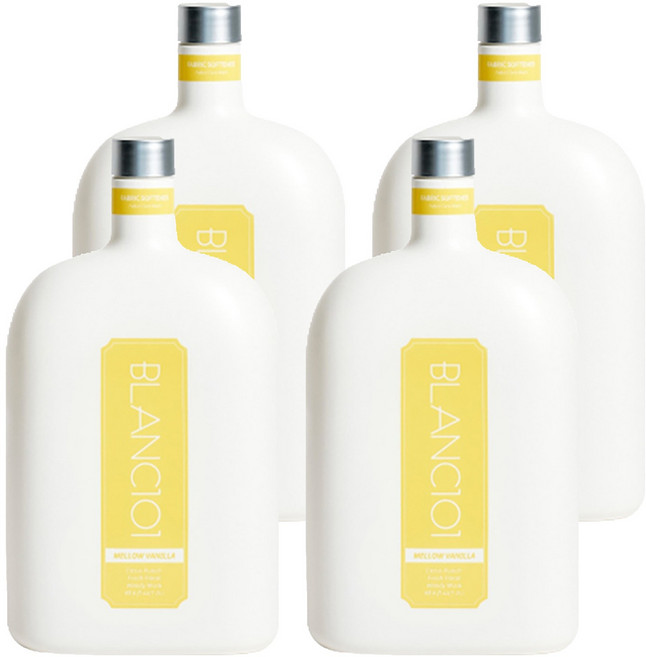 블랑101 섬유유연제 멜로우 바닐라 본품, 1.2L, 4개